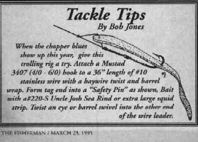 Click here to return to Captain Dave's Tackle Tips Page!